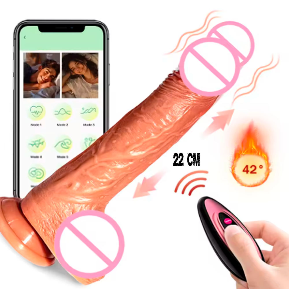 Vibrador de pene grande con aplicación bluetooth