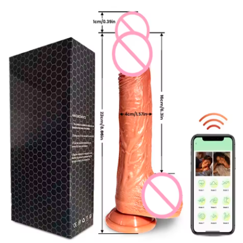 Vibrador de pene grande con aplicación bluetooth